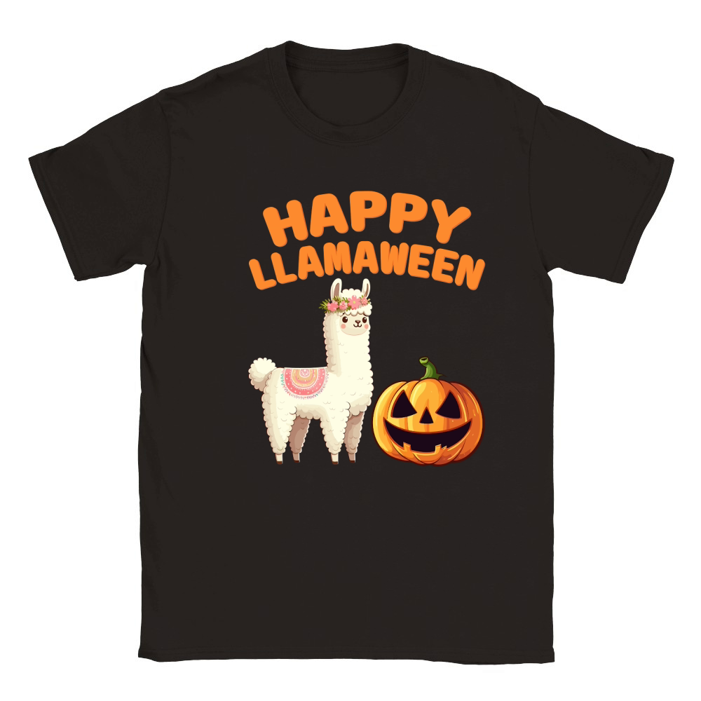 Happy llamaween Classic Kids Crewneck T-shirt