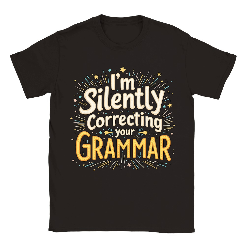 Im silently correcting your grammar 04 Classic Kids Crewneck T-shirt