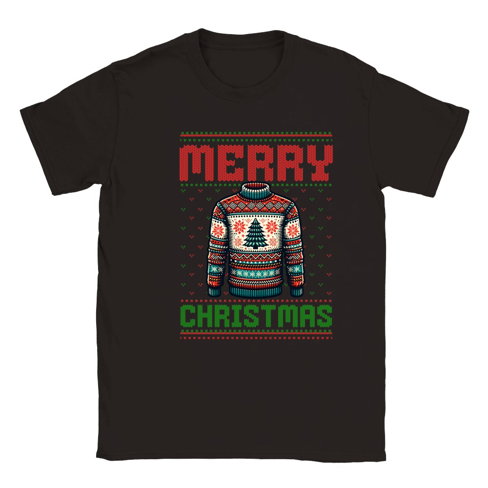 Merry christmas 59 41 Classic Kids Crewneck T-shirt