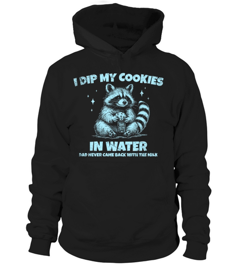 Raccoon Dip Cookie in Water D Sky GR Hoodie Unisex