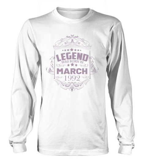 60th birthday March 1992 Long sleeved Unisex