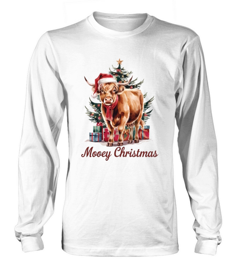 Moo Y Christmas Vintage 04 Long sleeved Unisex