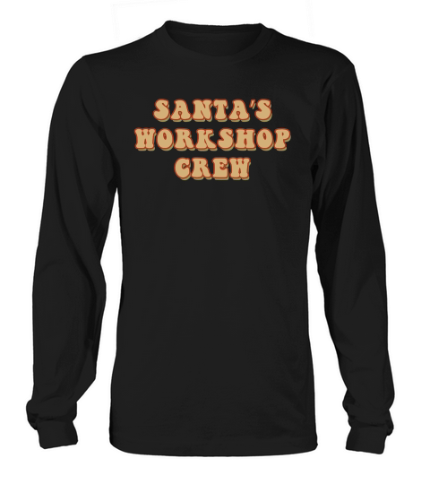 Santa’s Workshop Crew Retro Brown Long sleeved Unisex