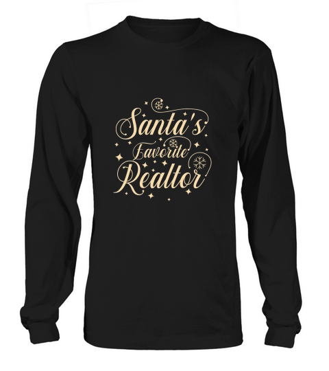 santas favorite realtor Long sleeved Unisex