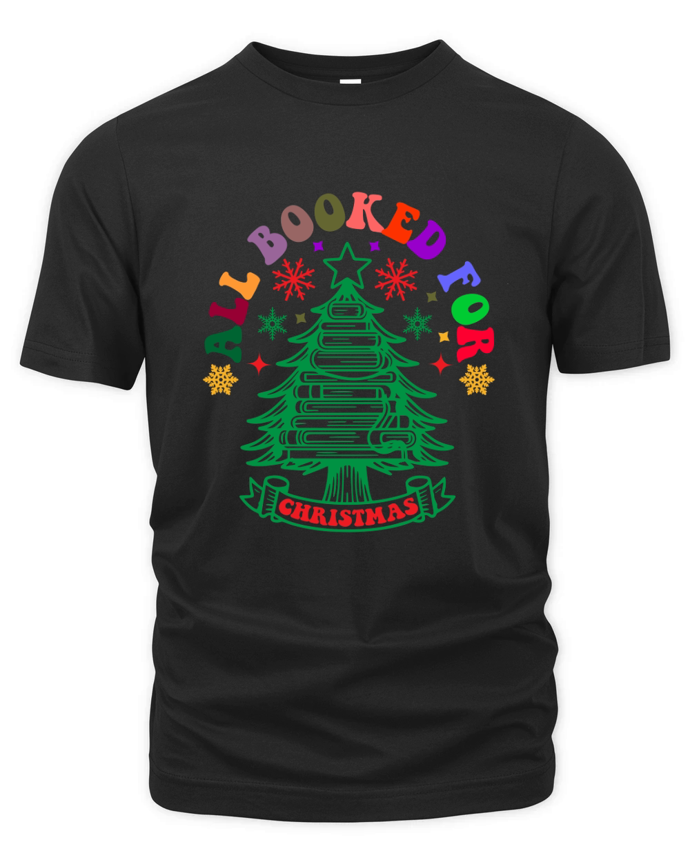 All booked for Christmas Organic Unisex T-shirt
