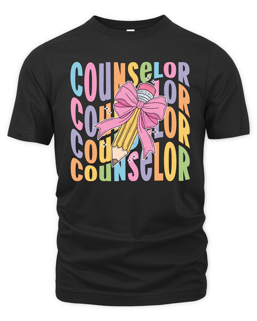 counselor pencil wavy Organic Unisex T-shirt