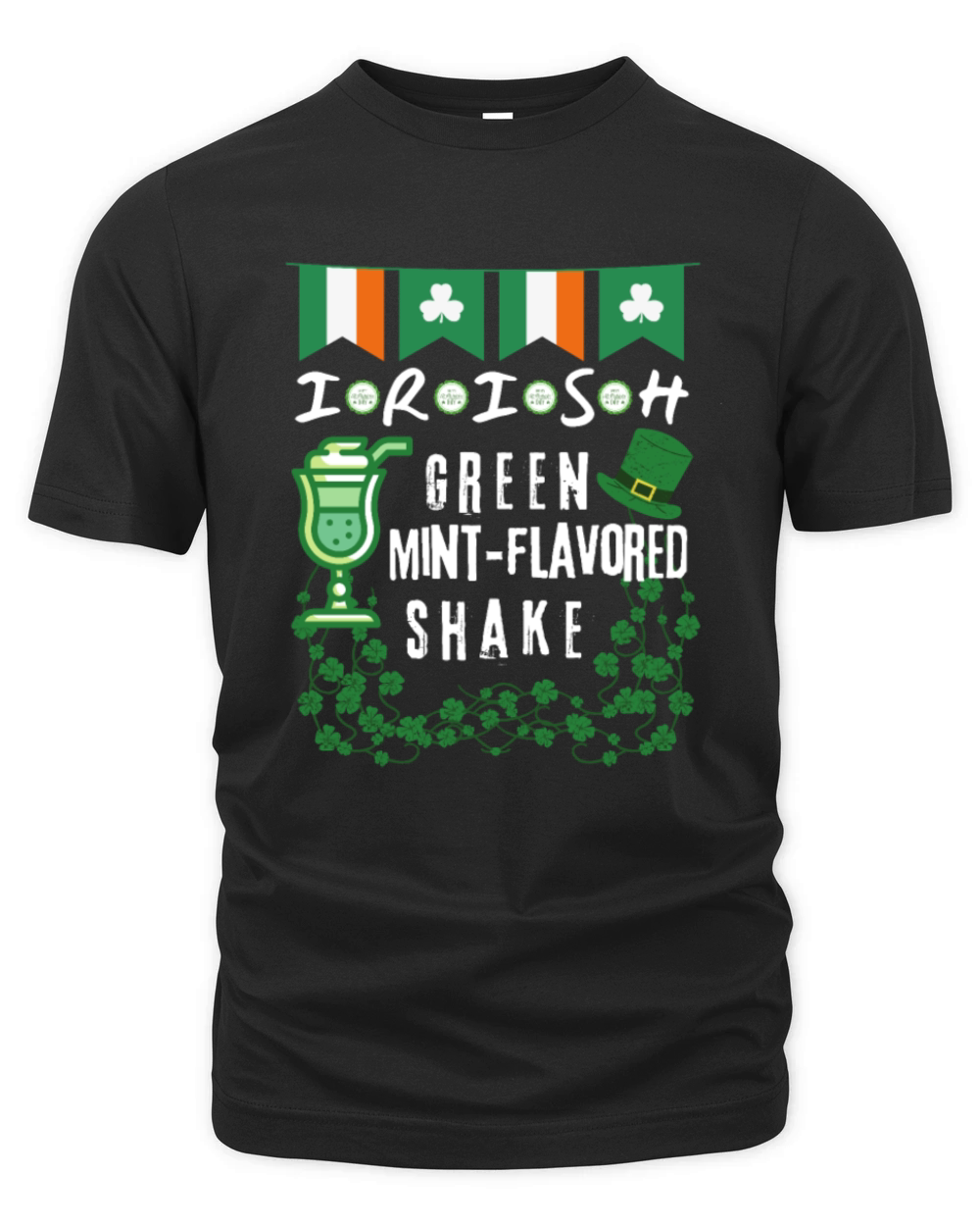 IRISH GREEN MINT FLAVORED SHAKE STPATRICKS DAY Organic Unisex T-shirt