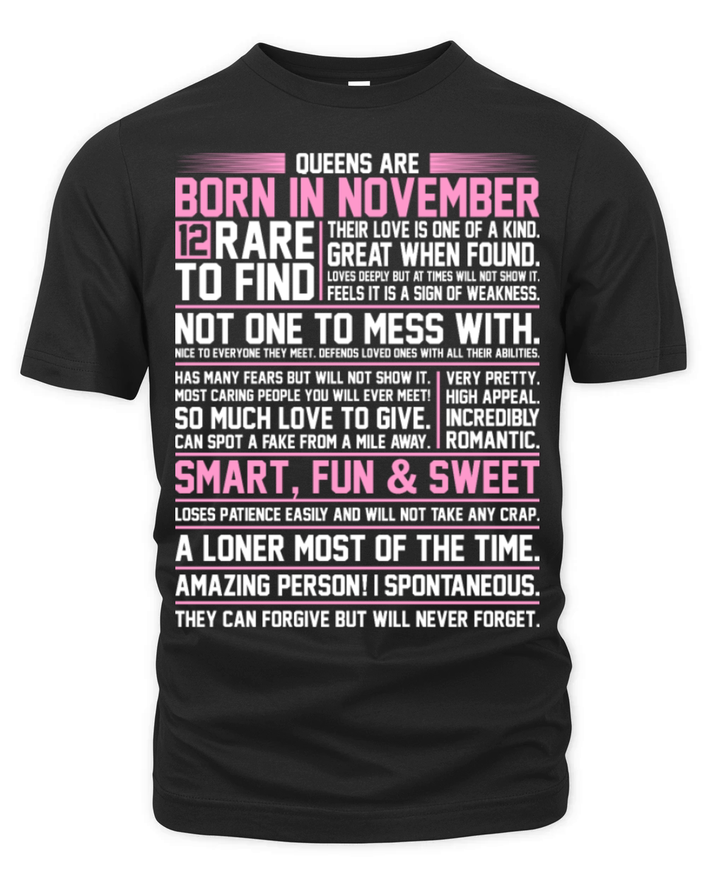 Queens Are Born In November Organic Unisex T-shirt