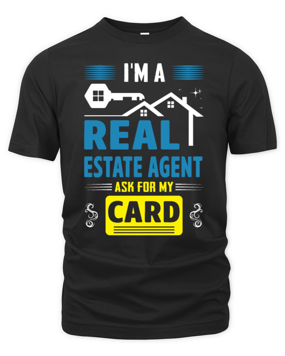 Real Estate Agent Funny House Broker Organic Unisex T-shirt