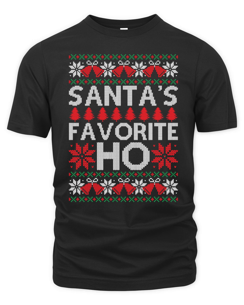 Santas favorite Ho ugly sweater Christmas Organic Unisex T-shirt