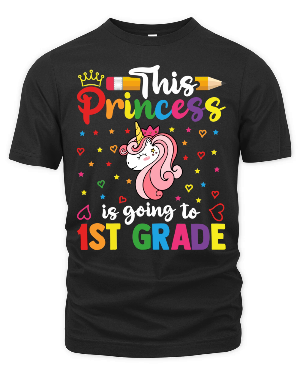 This Princess Is Going To 1st Grade Back To School T Shirt Organic Unisex T-shirt