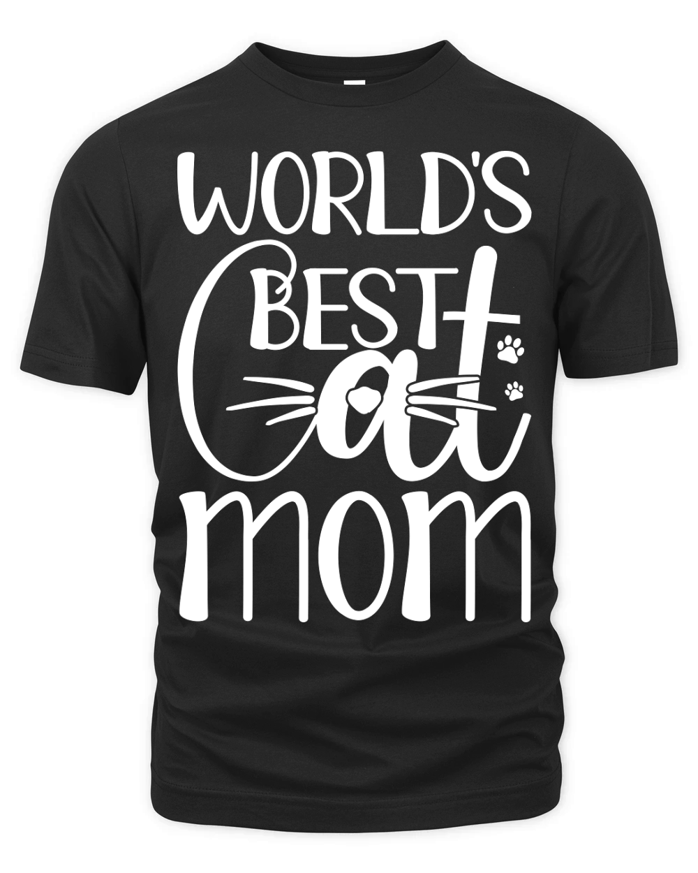 worlds best cat mom mother’s day Organic Unisex T-shirt