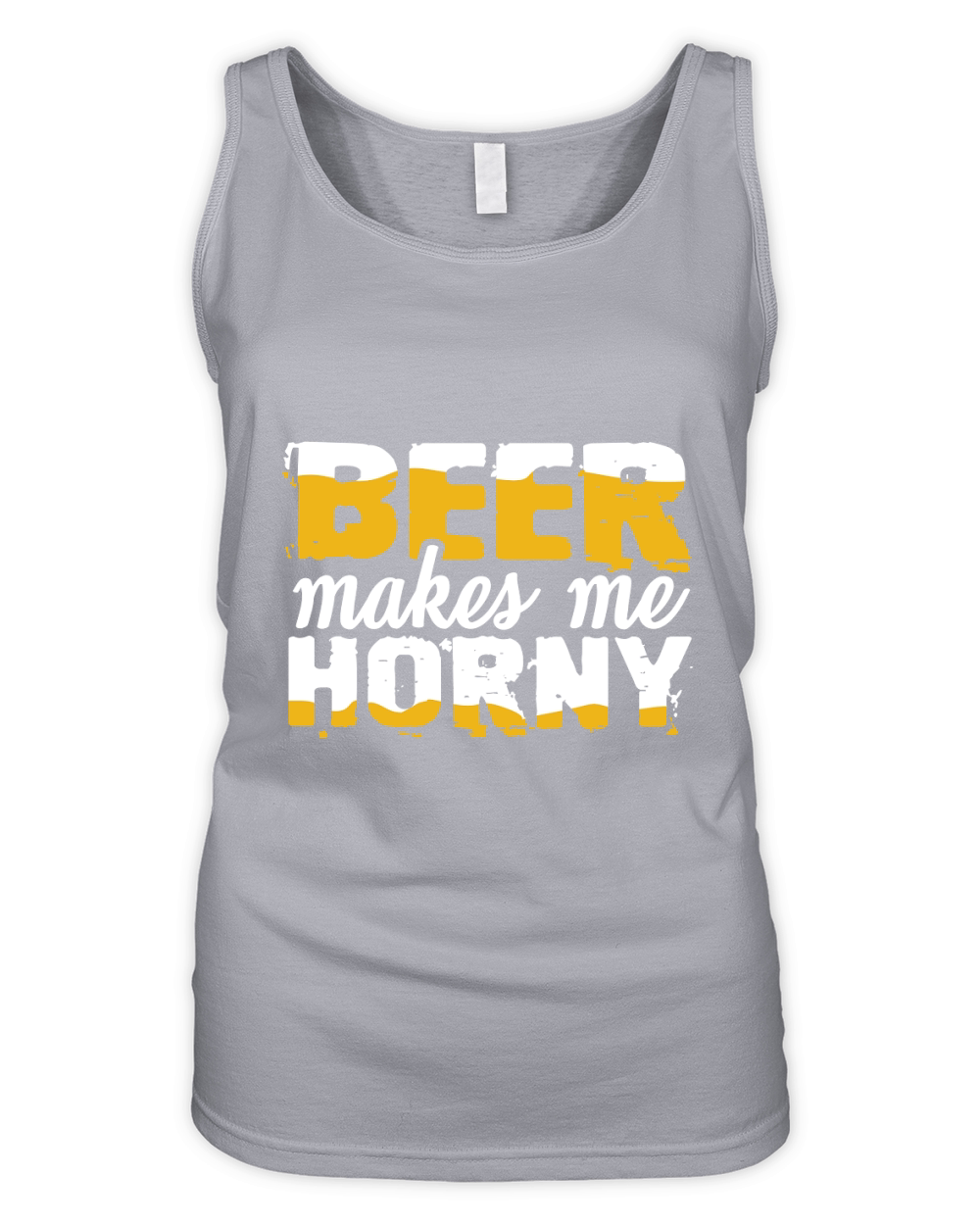 Beer makes me horny Organic Women's Tank Top