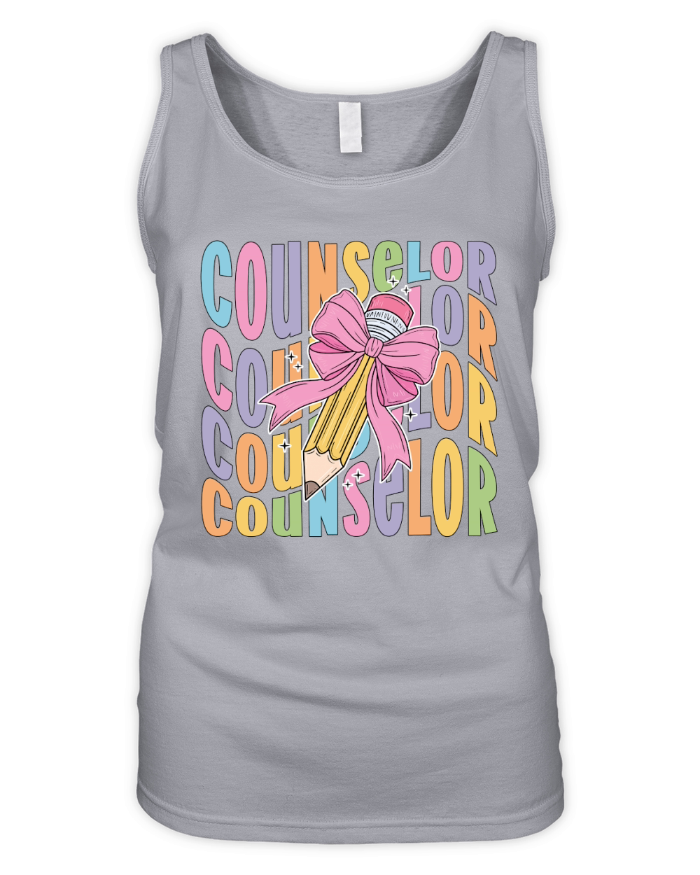 counselor pencil wavy Organic Women's Tank Top