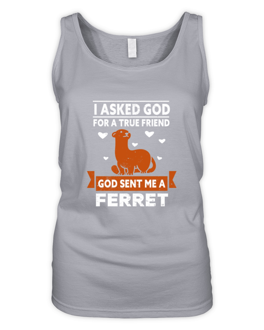 Ferret Gaming I asked God for A true Friend Organic Women's Tank Top