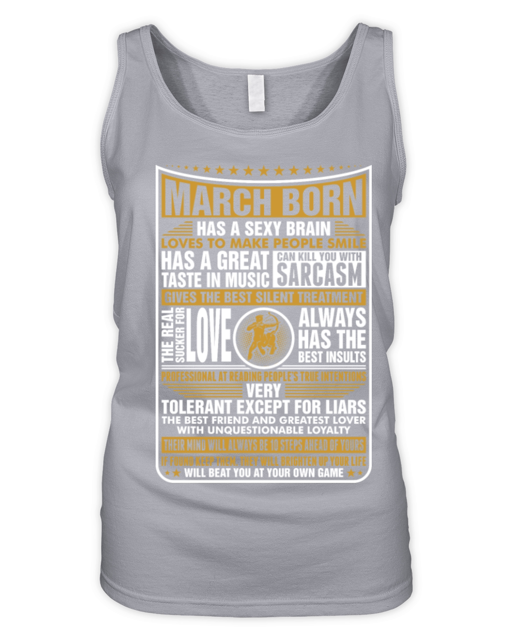 March Sagittarius Born Organic Women's Tank Top