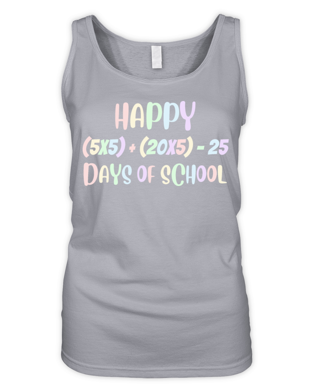 Math Formula 100 Days Of School Teacher Student Organic Women's Tank Top