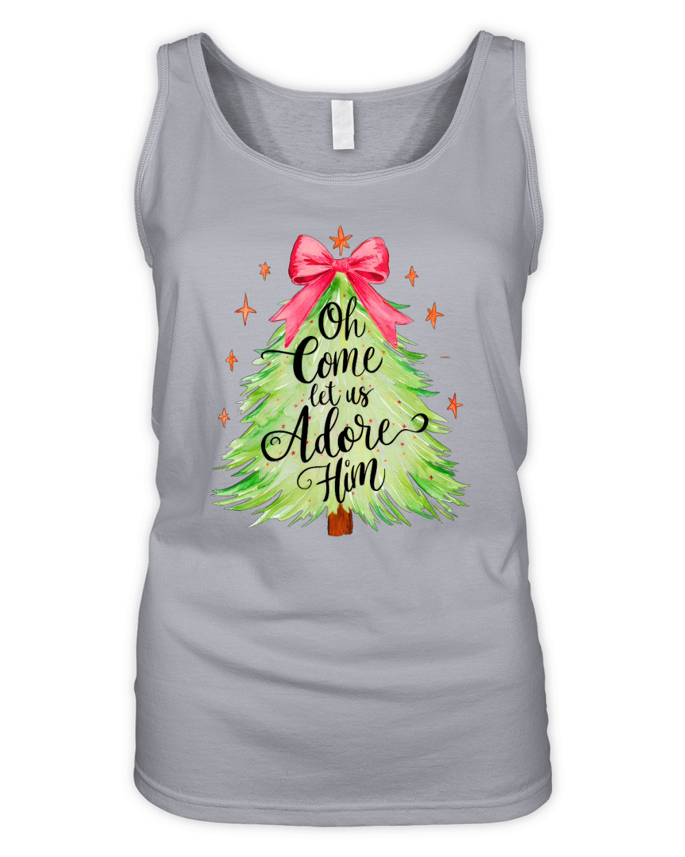 Oh come let us adore him 1 Organic Women's Tank Top