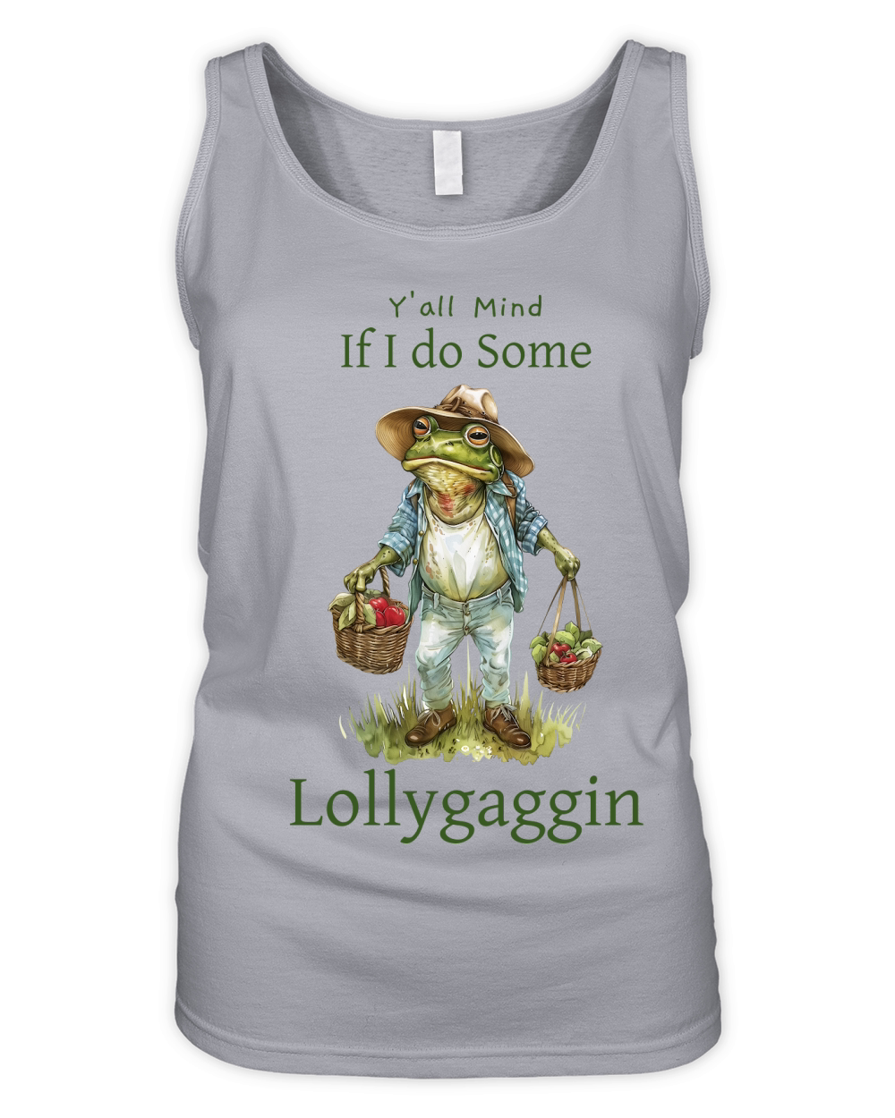 Yall Mind if I Do Some Lollygaggin Organic Women's Tank Top