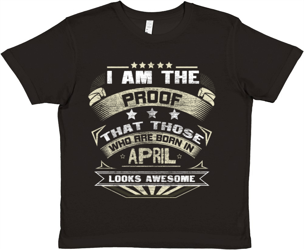 April Birthday Celebration Funny Saying Premium Kids Crewneck T-shirt