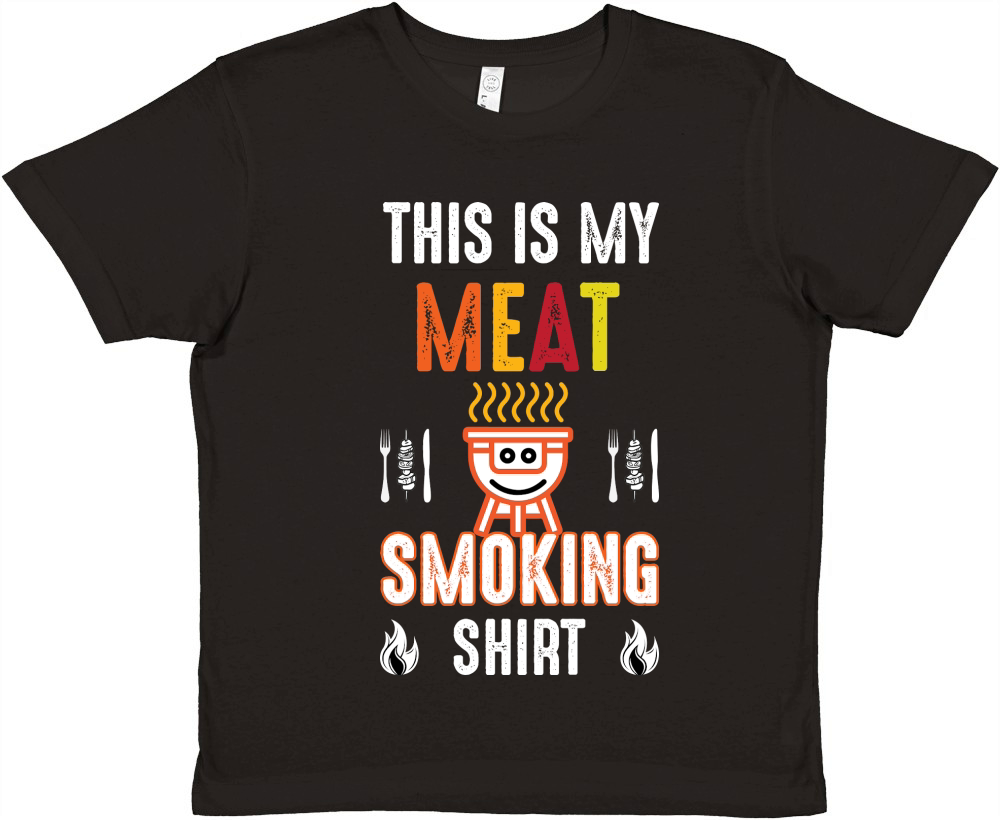 BBQ T shirt Design Barbecue Premium Kids Crewneck T-shirt