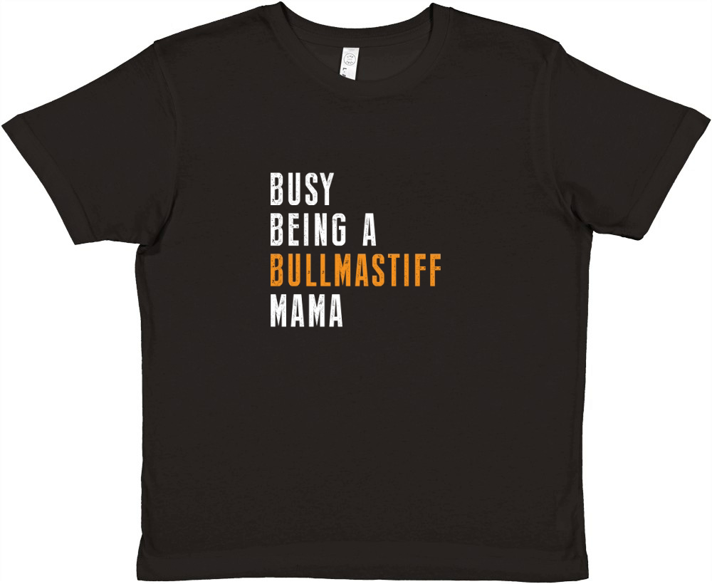 Busy Being A Bullmastiff Mama Premium Kids Crewneck T-shirt