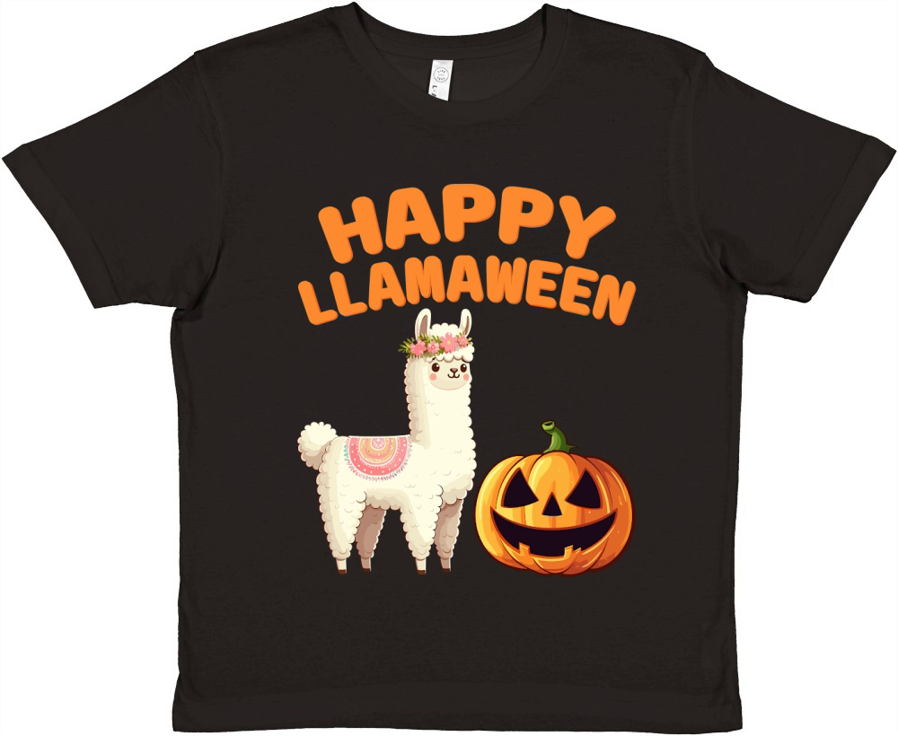 Happy llamaween Premium Kids Crewneck T-shirt
