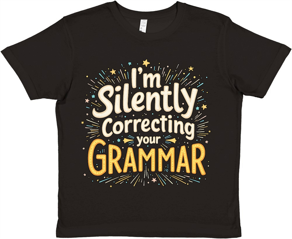 Im silently correcting your grammar 04 Premium Kids Crewneck T-shirt