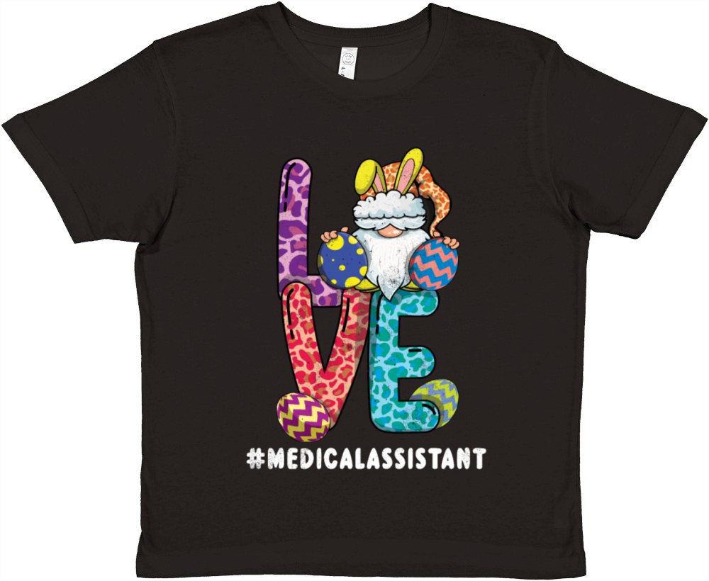 Medical Assistant Gnome Bunny Day Easter Sunday Premium Kids Crewneck T-shirt