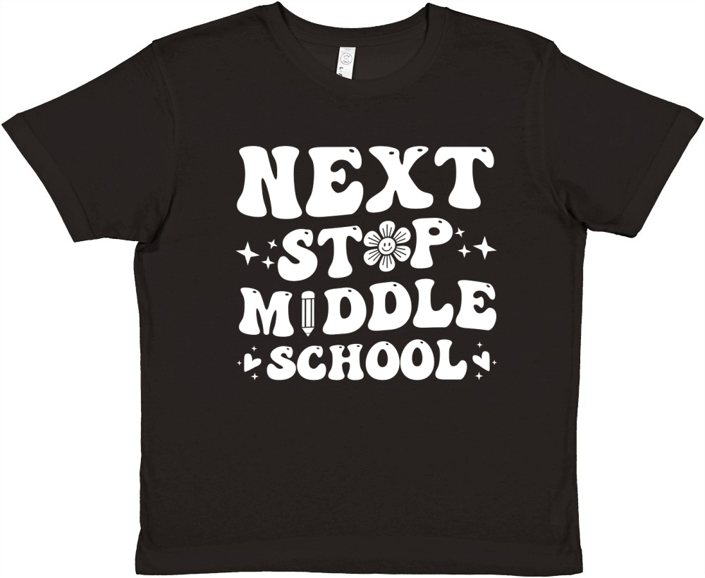 Next Stop Middle School (2) Premium Kids Crewneck T-shirt