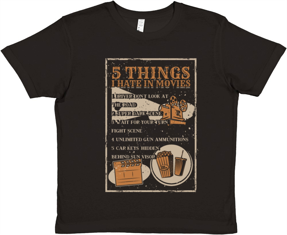 Sarcastic and Funny Sayings About Hate In Movies Premium Kids Crewneck T-shirt