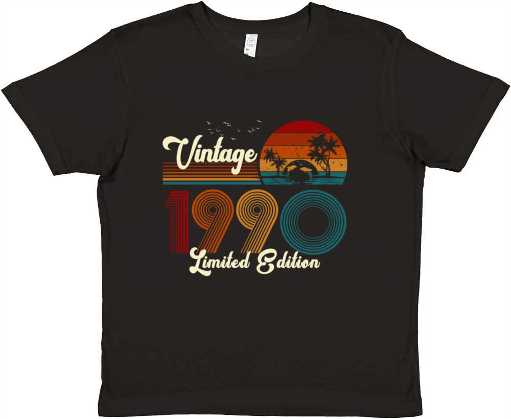 Vintage 1990 Limited Edition 31st Birthday Gift Premium Kids Crewneck T-shirt