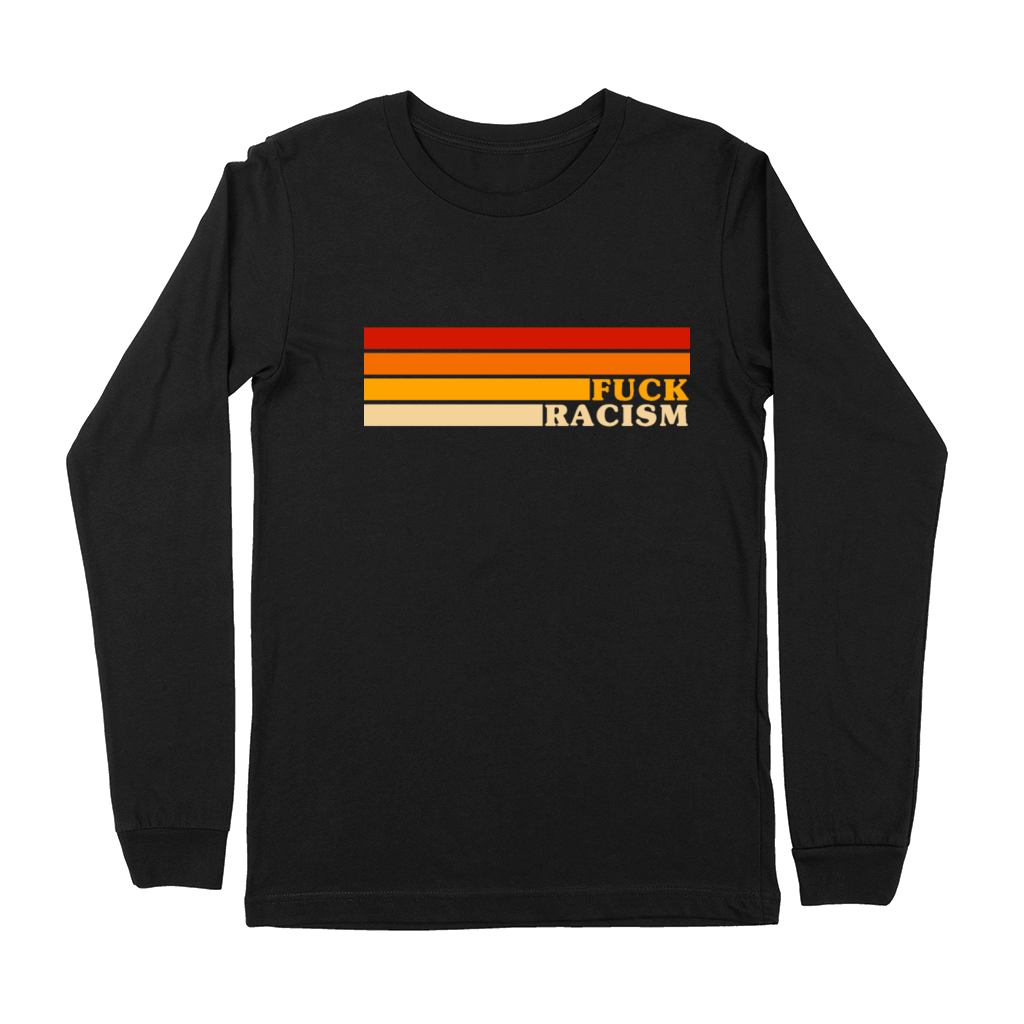 Fuck Racism Classic Retro Stripes Premium Long Sleeve
