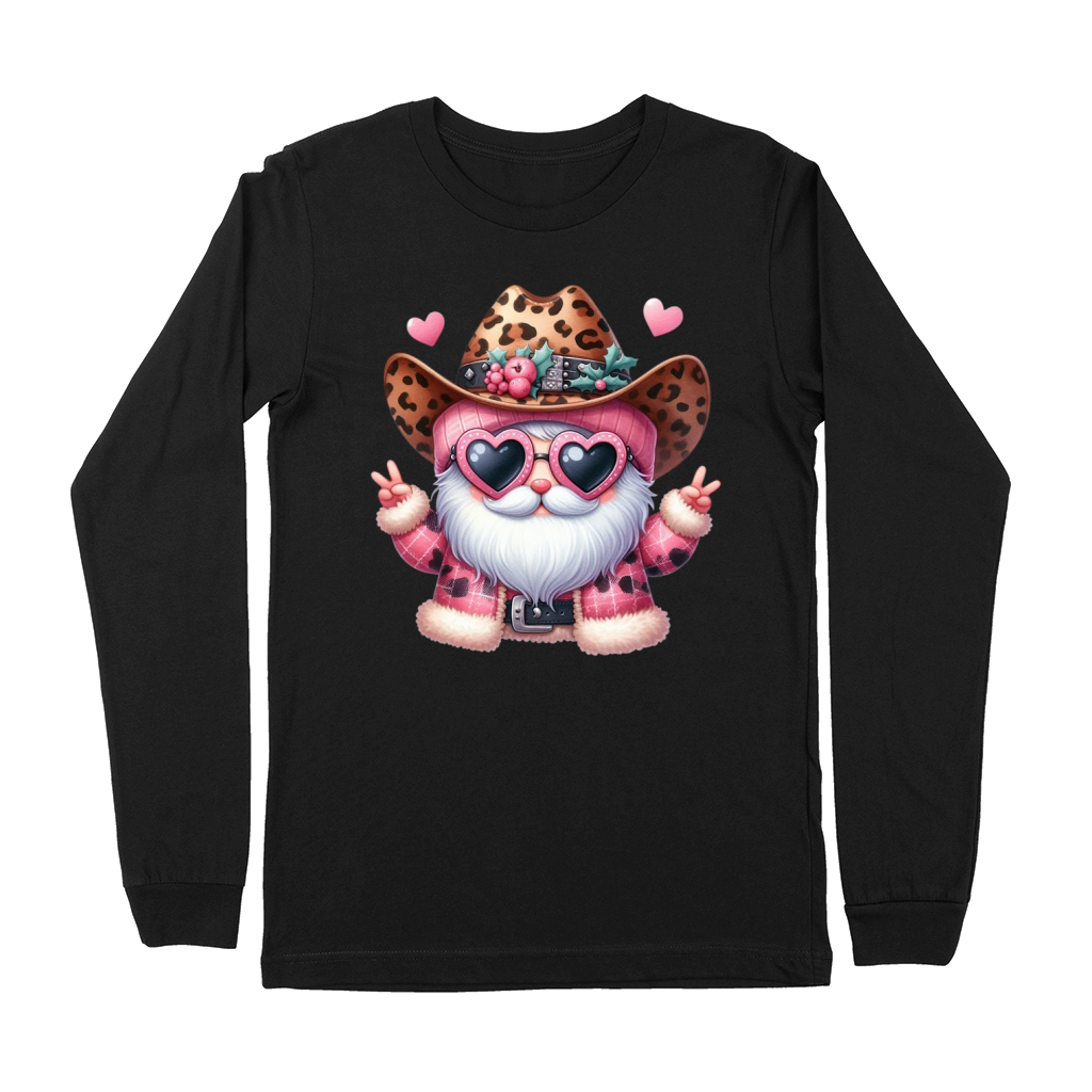 Leopard Santa Watercolor Christmas Premium Long Sleeve