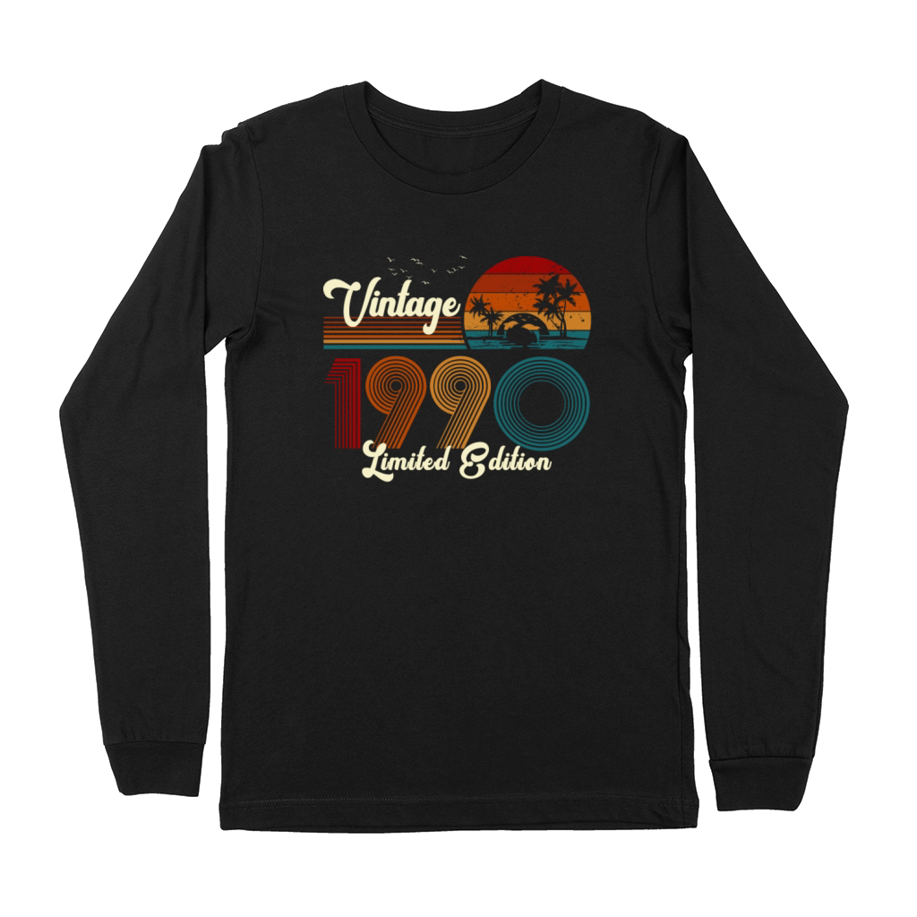 Vintage 1990 Limited Edition 31st Birthday Gift Premium Long Sleeve