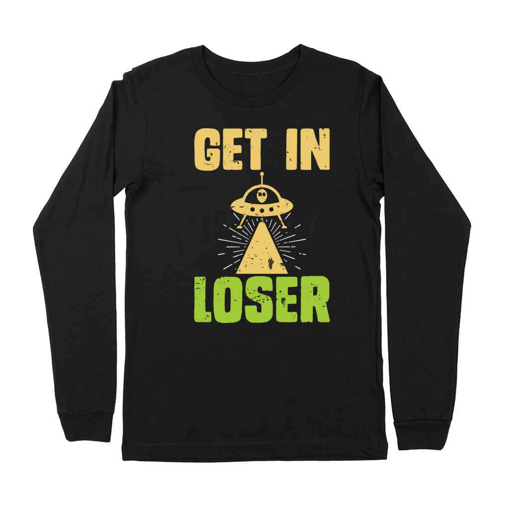 Vintage UFO Alien  get In loser Premium Long Sleeve