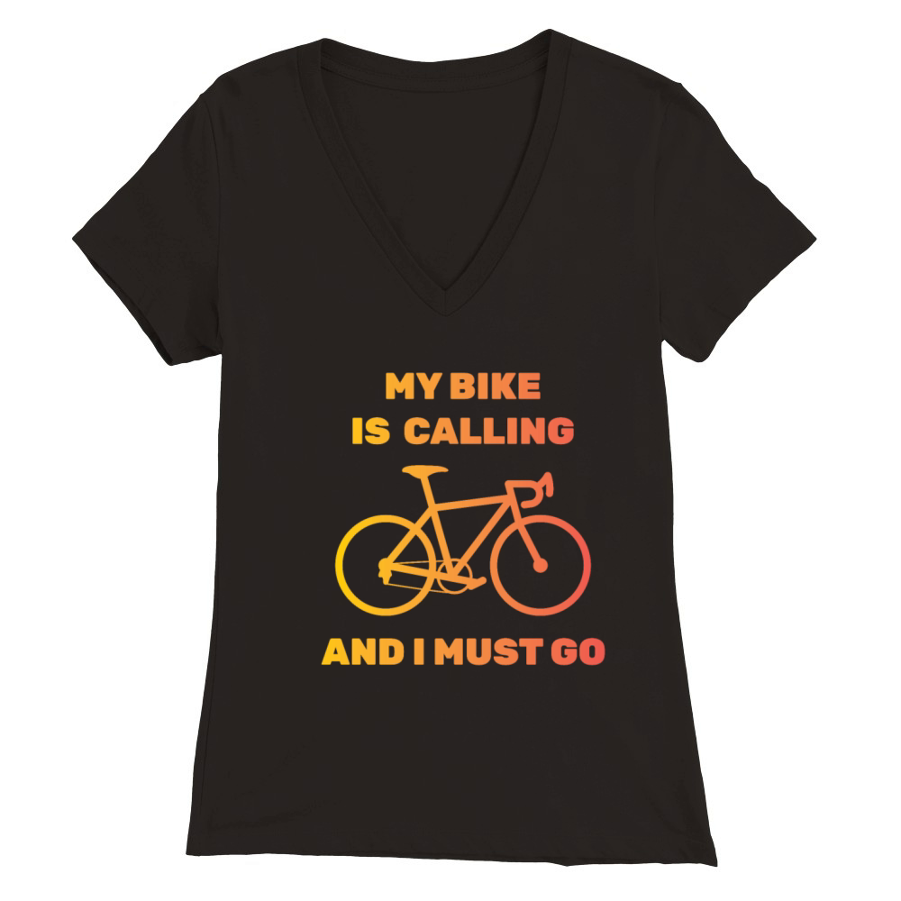 Bike Premium Womens V-Neck T-shirt