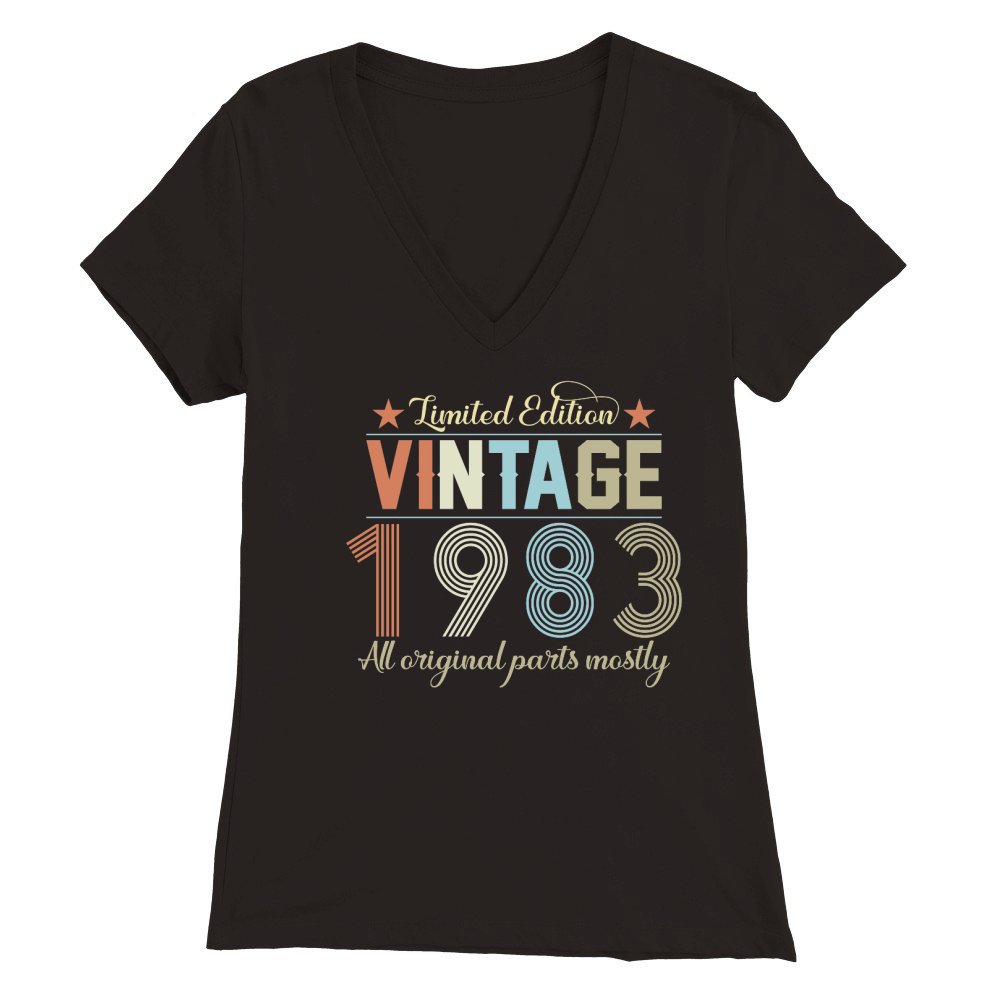 Birthday   Limited Edition Vintage 1983 Premium Womens V-Neck T-shirt
