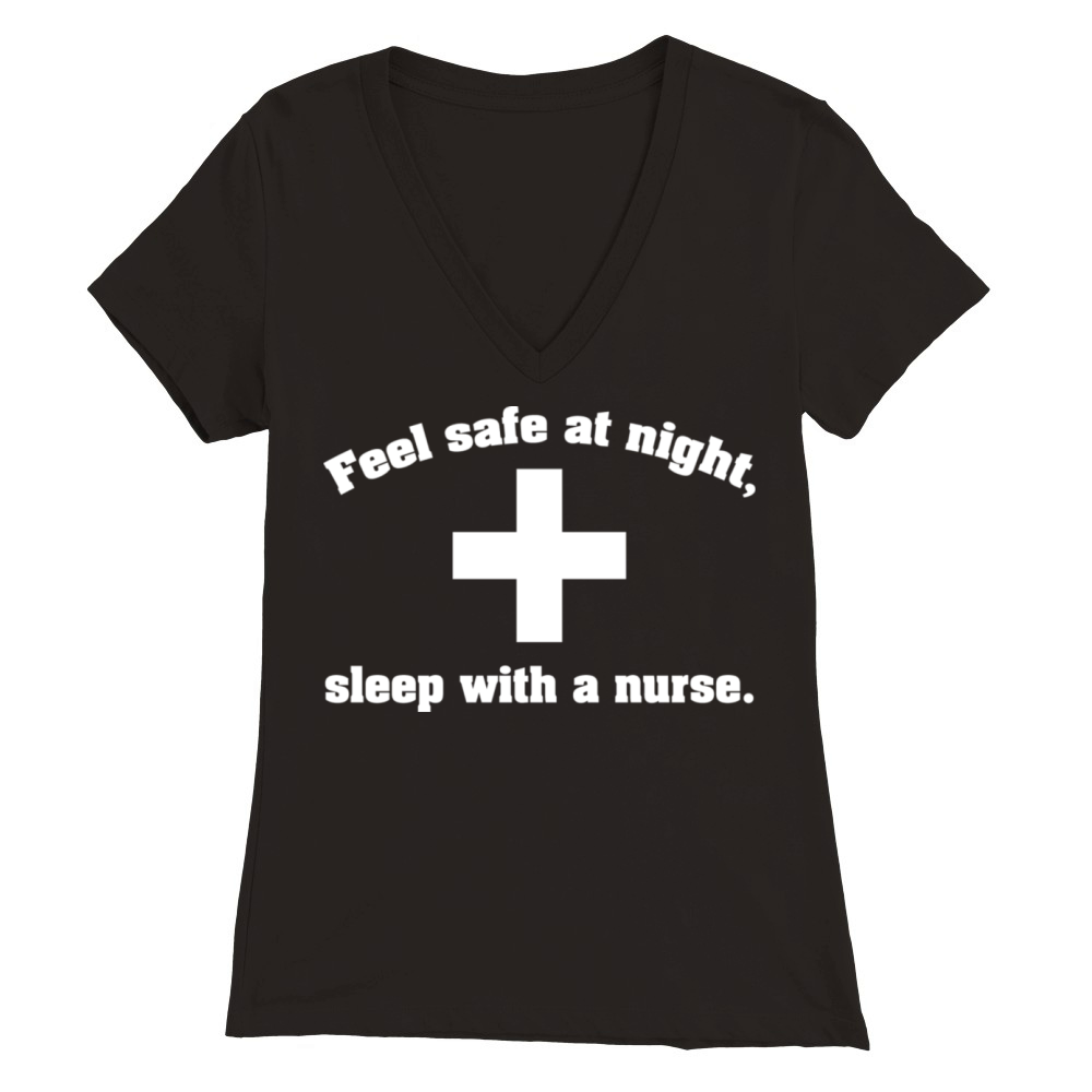 Feel safe at night Premium Womens V-Neck T-shirt