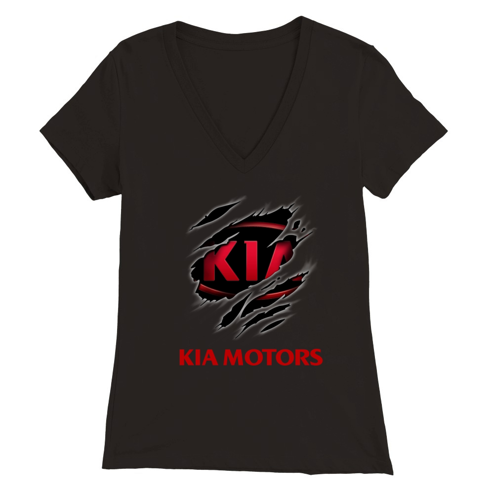 LIMITTED EDITION KIA MOTORS Premium Womens V-Neck T-shirt