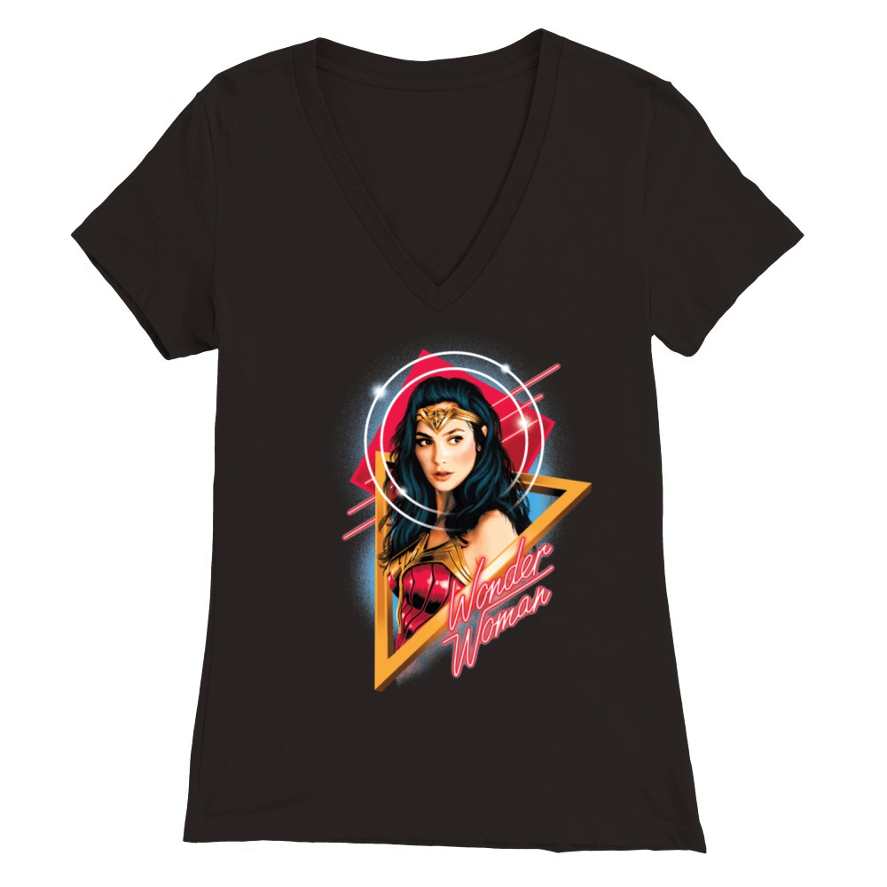 Wonder Woman 1984 Portrait Premium Womens V-Neck T-shirt