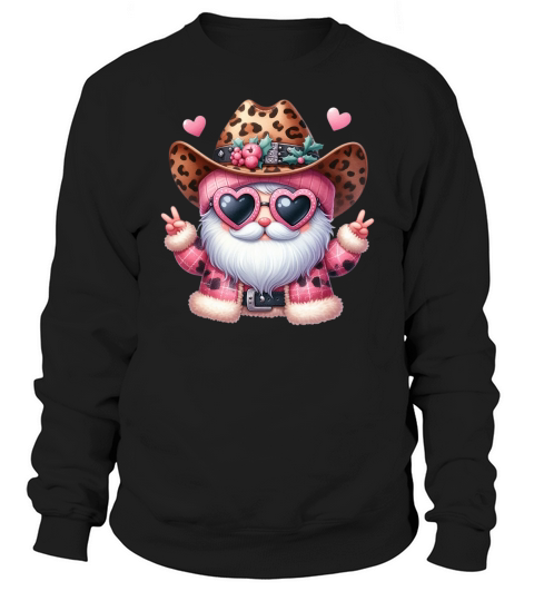 Leopard Santa Watercolor Christmas Sweatshirt Unisex