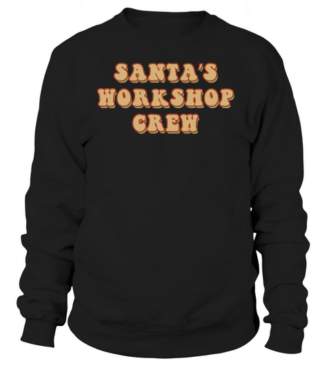 Santa’s Workshop Crew Retro Brown Sweatshirt Unisex