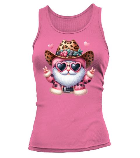 Leopard Santa Watercolor Christmas Tank top Woman
