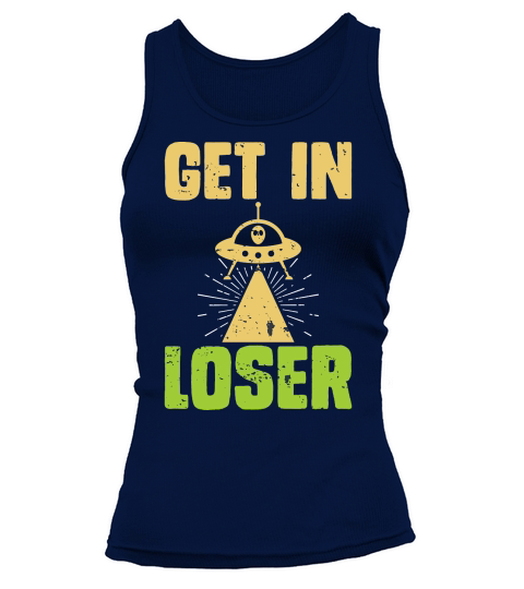 Vintage UFO Alien  get In loser Tank top Woman
