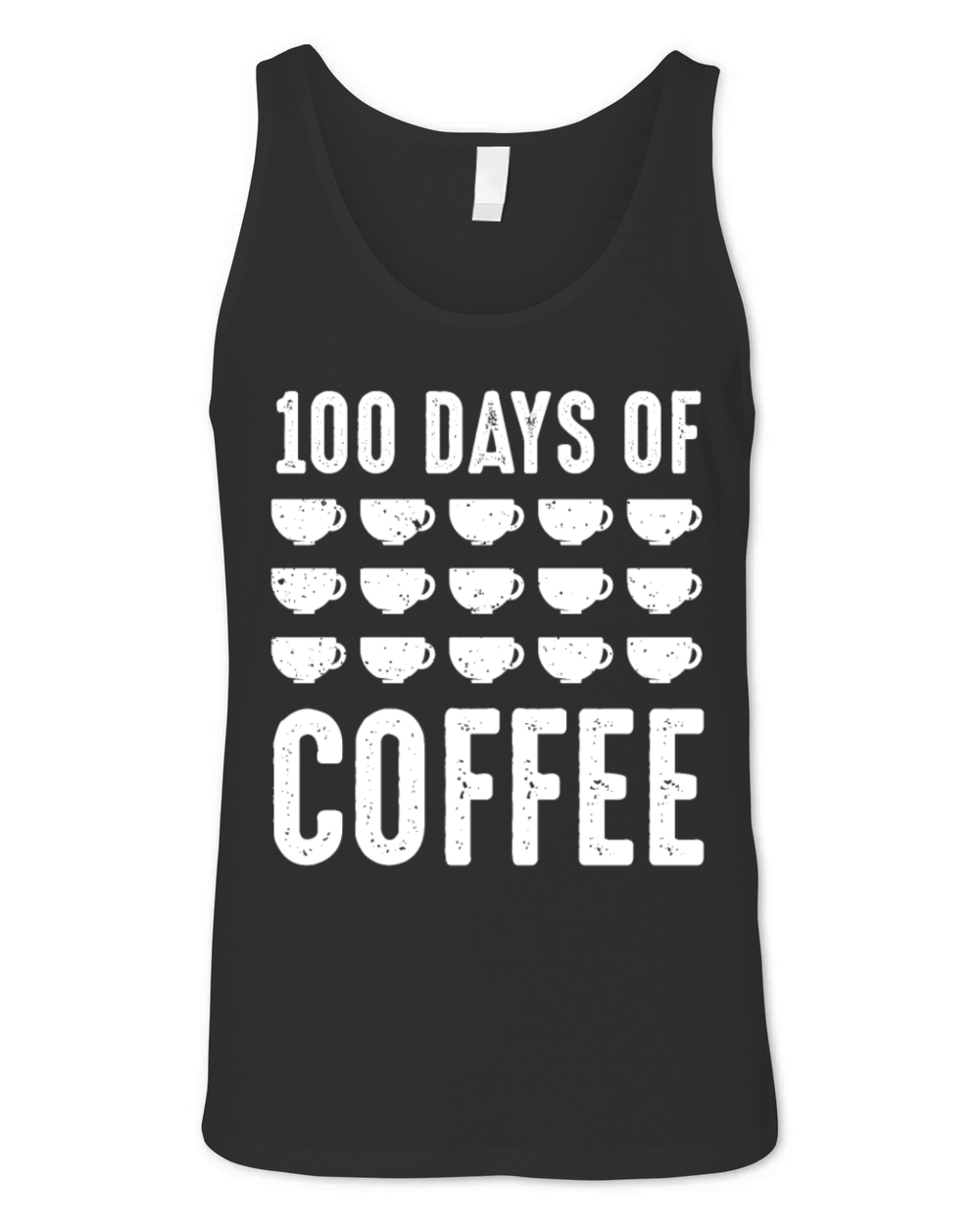 100 Day Of Coffee Teacher Unisex Jersey Tank