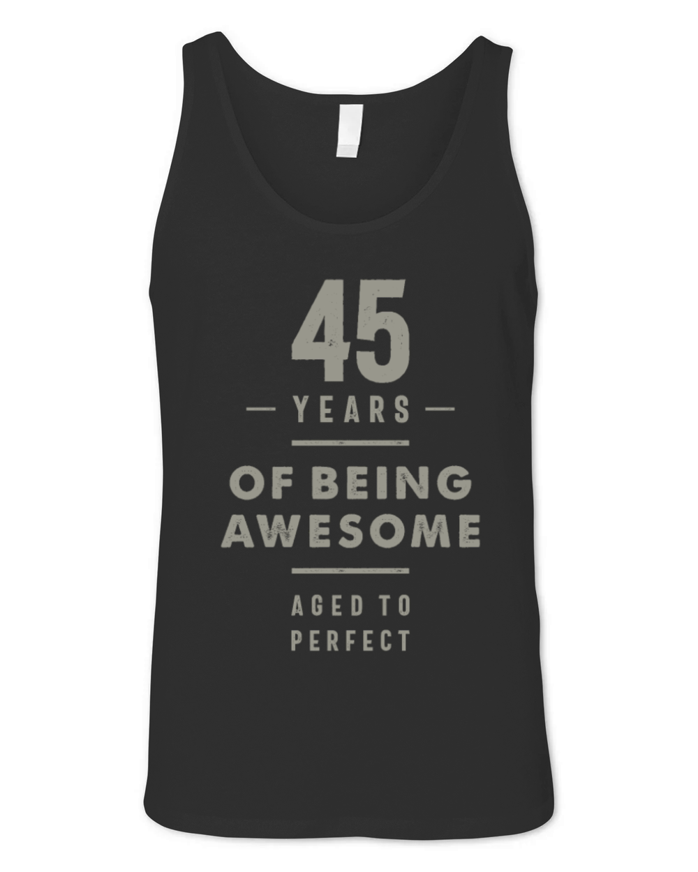 45 Years Old Birthday Gift Unisex Jersey Tank