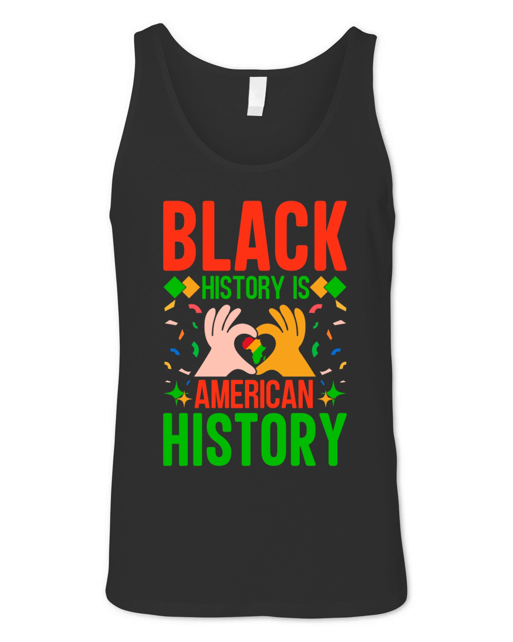 Black History Is American History Unisex Jersey Tank