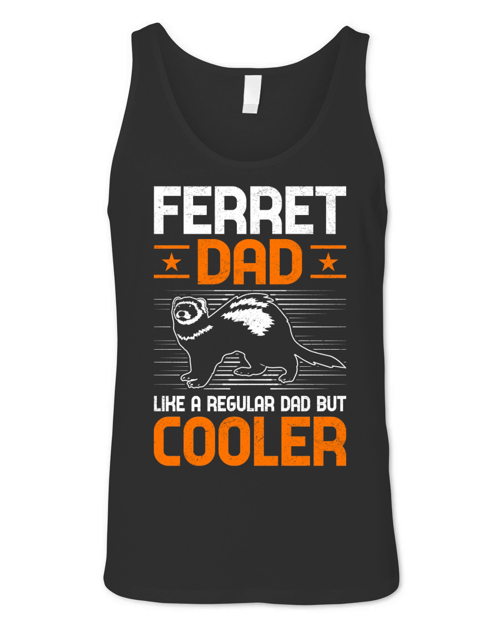 Ferret dad like a regular dad but cooler (1) Unisex Jersey Tank