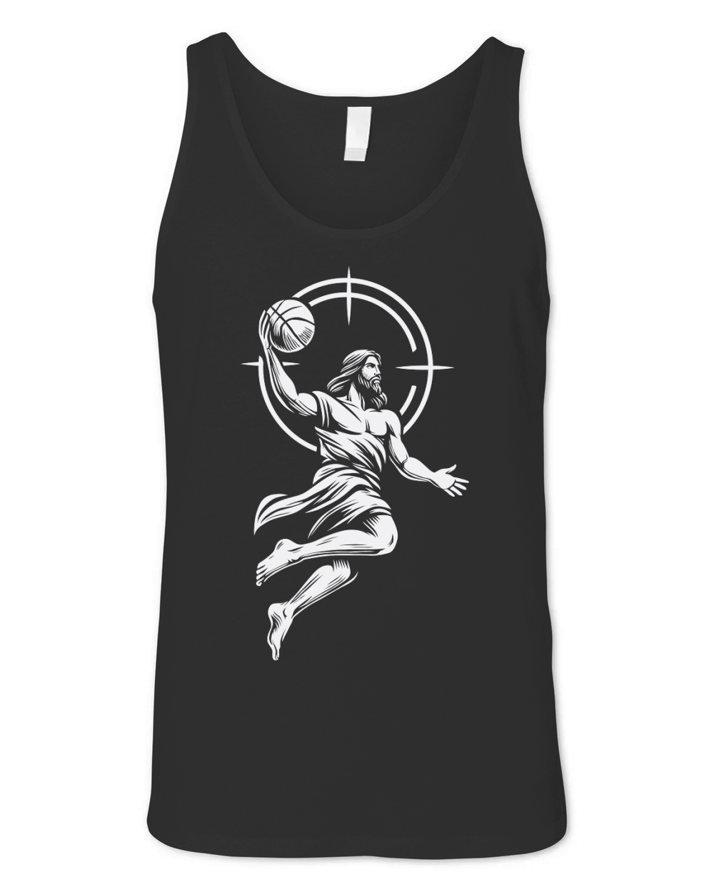 Jesus Playing Basketball Unisex Jersey Tank
